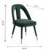 Petra Forest Green Velvet Side Chair - UK - Home And Beyond