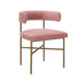 Kim Performance Velvet Chair in Blush image