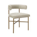 Kim Velvet Chair in Cream - UK - Home And Beyond