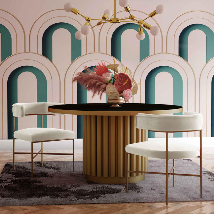 Kim Velvet Chair in Cream - UK - Home And Beyond