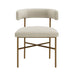 Kim Velvet Chair in Cream - UK - Home And Beyond