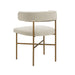 Kim Velvet Chair in Cream - UK - Home And Beyond