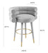 Betty Grey Velvet Counter Stool - UK - Home And Beyond