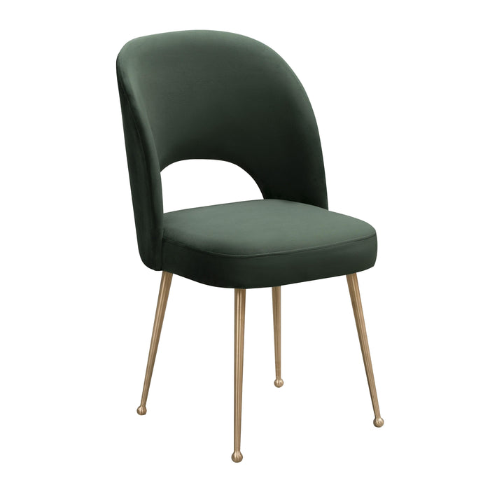 Swell Forest Green Velvet Chair image