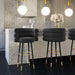 Betty Black Velvet Counter Stool - UK - Home And Beyond
