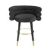 Betty Black Velvet Counter Stool - UK - Home And Beyond