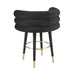 Betty Black Velvet Counter Stool - UK - Home And Beyond