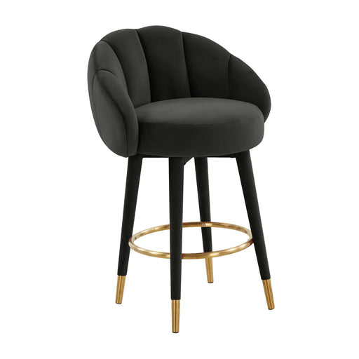 Myla Black Swivel Counter Stool - UK - Home And Beyond