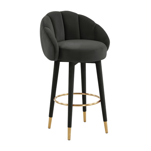 Myla Black Swivel Bar Stool - UK - Home And Beyond