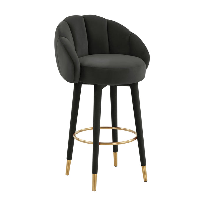 Myla Black Swivel Bar Stool - UK - Home And Beyond