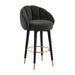 Myla Black Swivel Bar Stool - UK - Home And Beyond