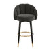 Myla Black Swivel Bar Stool - UK - Home And Beyond