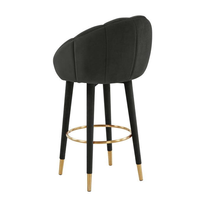 Myla Black Swivel Bar Stool - UK - Home And Beyond