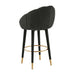 Myla Black Swivel Bar Stool - UK - Home And Beyond