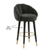 Myla Black Swivel Bar Stool - UK - Home And Beyond