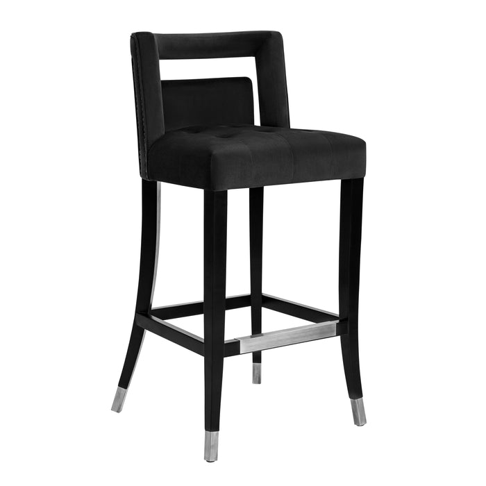 Hart Black Velvet Counter Stool image