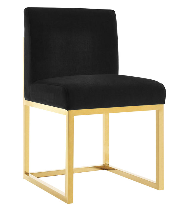 Haute Black Velvet Chair image