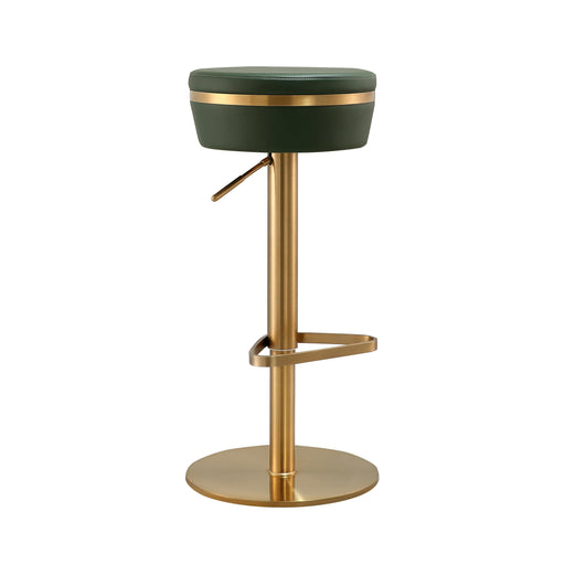 Astro Malachite Green and Gold Adjustable Stool - UK - Home And Beyond
