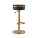Astro Malachite Green and Gold Adjustable Stool - UK - Home And Beyond