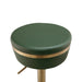 Astro Malachite Green and Gold Adjustable Stool - UK - Home And Beyond