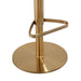 Astro White and Gold Adjustable Stool - UK - Home And Beyond