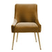 Beatrix Cognac Velvet Side Chair - UK - Home And Beyond