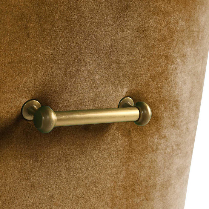 Beatrix Cognac Velvet Side Chair - UK - Home And Beyond