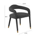 Lucia Black Velvet Dining Chair - UK - Home And Beyond
