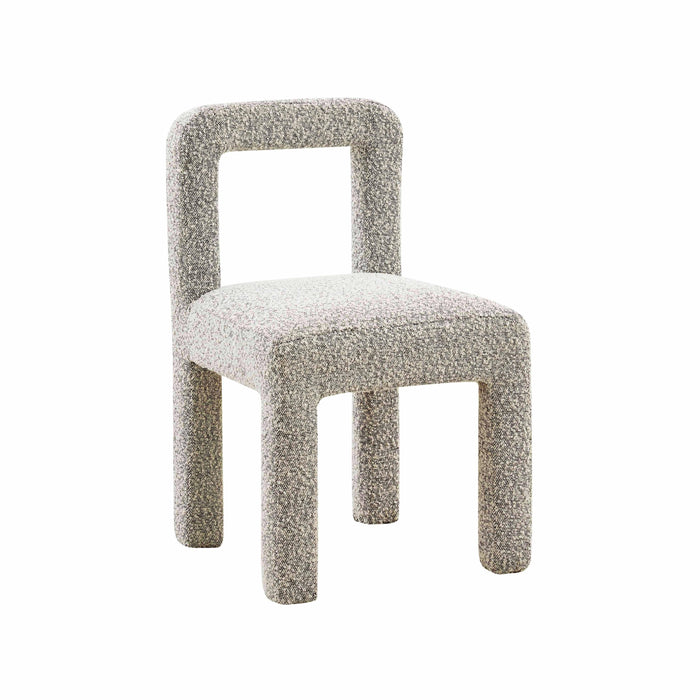 Hazel Grey Boucle Dining Chair - UK - Home And Beyond