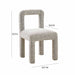 Hazel Grey Boucle Dining Chair - UK - Home And Beyond