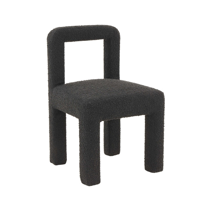 Hazel Black Boucle Dining Chair - UK - Home And Beyond