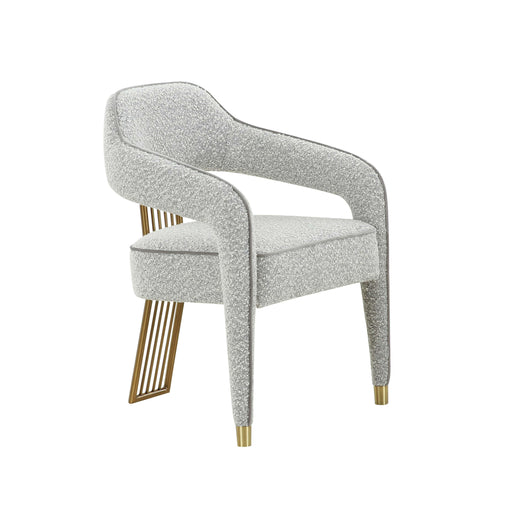 Corralis Speckled Grey Boucle Dining Chair - UK - Home And Beyond