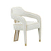 Corralis Cream Performance Linen Dining Chair - UK - Home And Beyond
