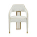 Corralis Cream Performance Linen Dining Chair - UK - Home And Beyond
