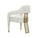 Corralis Cream Performance Linen Dining Chair - UK - Home And Beyond
