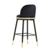 Harley Black Velvet Bar Stool 9 - Home And Beyond
