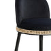 Harley Black Velvet Bar Stool 9 - Home And Beyond