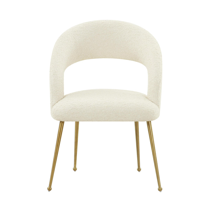 Rocco Cream Boucle Dining Chair - UK - Home And Beyond