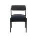 Jolene Black Velvet Dining Chair - Set of 2 - UK - Home And Beyond