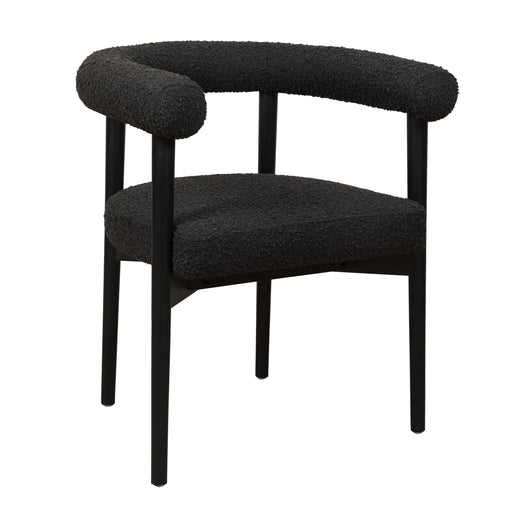 Spara Black Boucle Dining Chair - UK - Home And Beyond