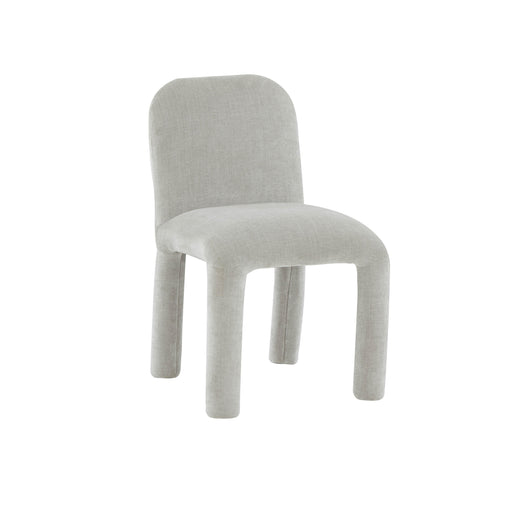 Georgia Light Grey Chenille Dining Chair - UK - Home And Beyond