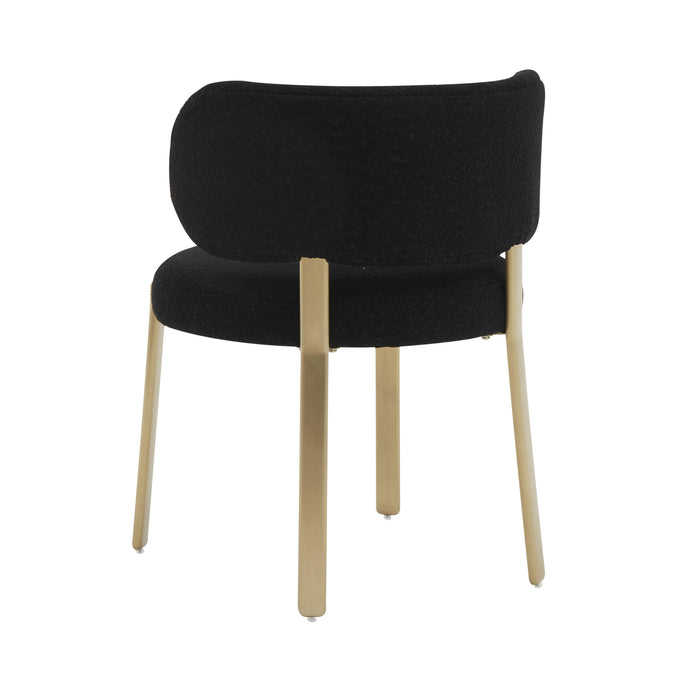 Margaret Black Boucle Dining Chair - UK - Home And Beyond