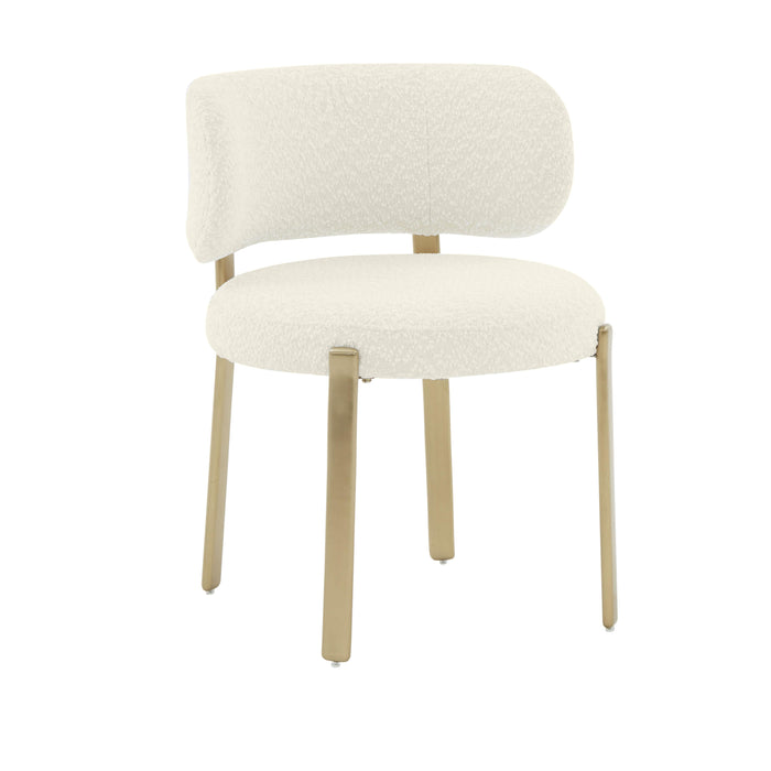 Margaret Cream Boucle Dining Chair - UK - Home And Beyond