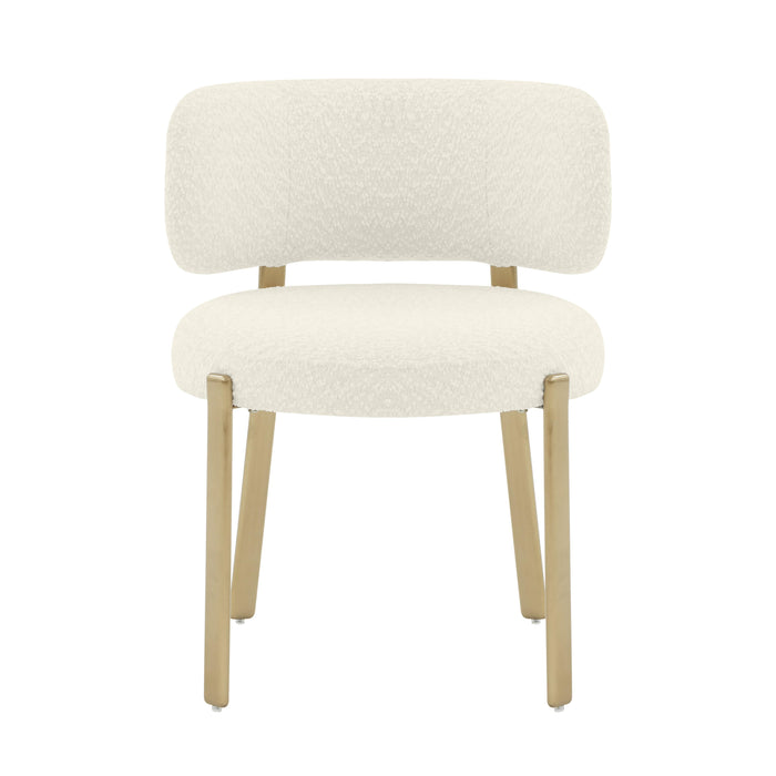 Margaret Cream Boucle Dining Chair - UK - Home And Beyond