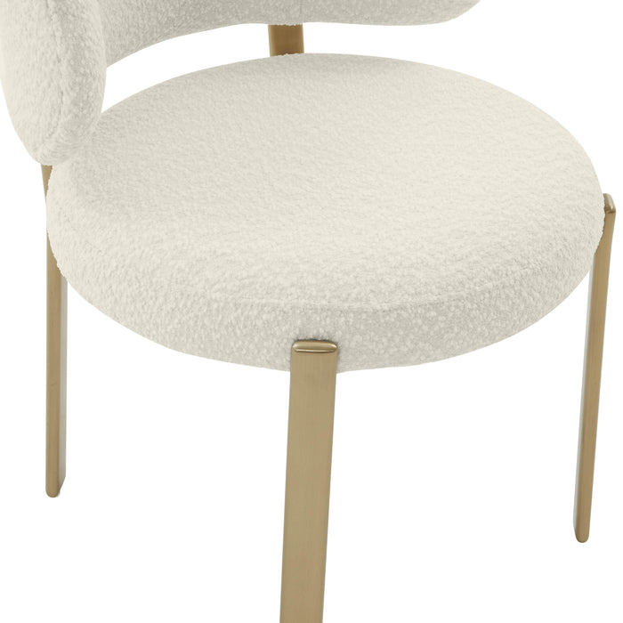 Margaret Cream Boucle Dining Chair - UK - Home And Beyond