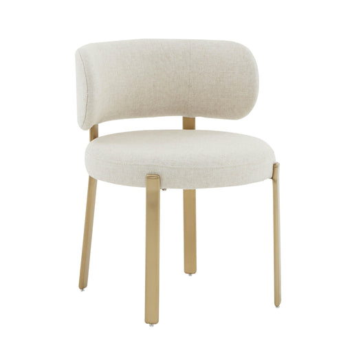 Margaret Cream Performance Linen Dining Chair - UK - Home And Beyond