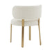 Margaret Cream Performance Linen Dining Chair - UK - Home And Beyond