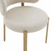 Margaret Cream Performance Linen Dining Chair - UK - Home And Beyond