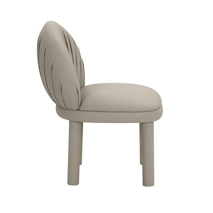 Aliyah Grey Performance Vegan Leather Dining Chair - Home And Beyond