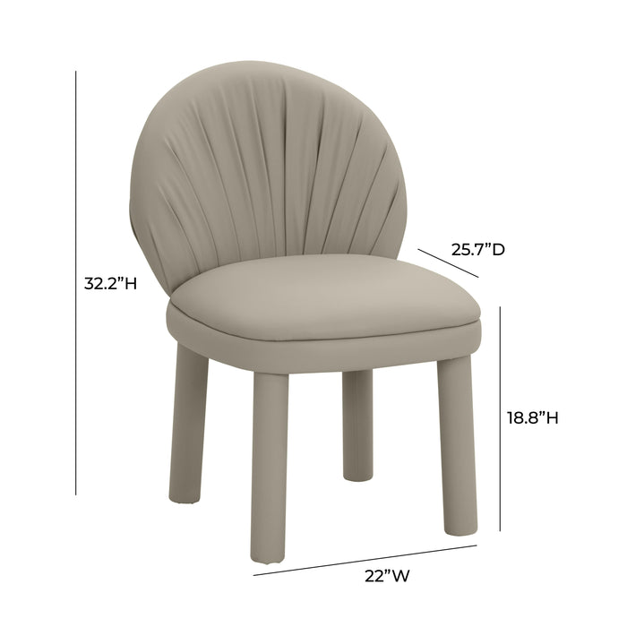 Aliyah Grey Performance Vegan Leather Dining Chair - Home And Beyond